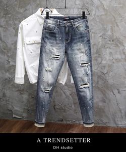Jeans masculin M03806 Fashion 2024 Runway Luxury European Design Party Style