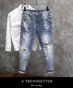 Jeans pour hommes M03810 Mode 2024 Piste de luxe Design européen Style de fête
