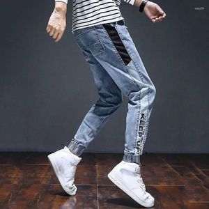 Jeans pour hommes Mâle Cowboy Pantalon Stretch Pantalon Graphique Élastique Pour Hommes Harem Noir 2024 Coréen Automne XS Tendance Été Classique Lâche
