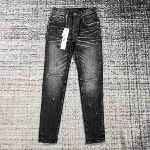 Jeans pour hommes Homme Designer Purple Skinny Ripped Biker Slim Pantalon droit Stack Fashion Mensplwk