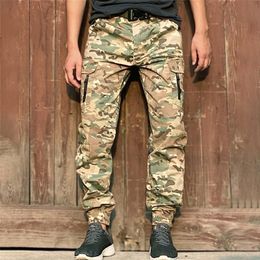 Herenjeans mege merk tactische jogger broek mannen streetwear Amerikaanse leger militaire camouflage lading werkbroeken stedelijk casual 220920