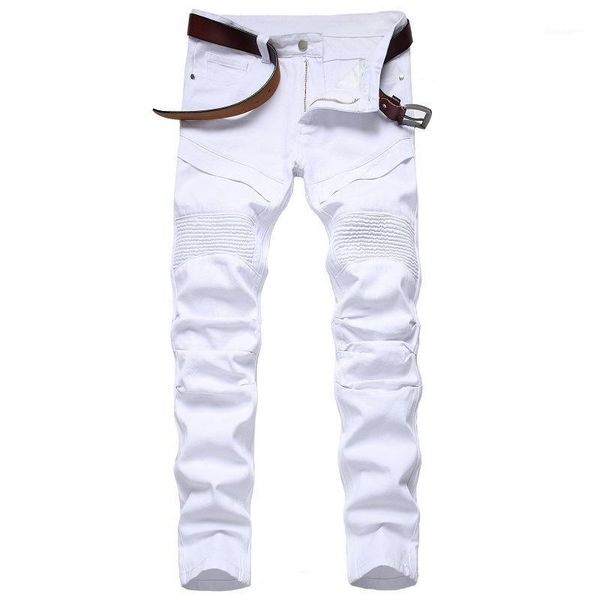 Pantalones vaqueros para hombre 2022, moda blanca de invierno, pantalones vaqueros hasta el tobillo, pantalones Modis, pantalones ajustados de talla grande, ropa de marca, ropa de calle 29-42