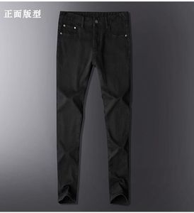 Heren jeans heren adelaar casual mode slanke fit long hombre business denim broek rek elastische broek hommemen's