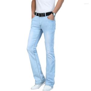 Jeans pour hommes Hommes Stretch Slim Fit Micro Flare Boot Cut Jambe Évasée Lâche Taille Haute Mâle Designer Classique Denim