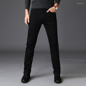 Jeans pour hommes hommes noir printemps et automne version coréenne mode pantalon slim extensible ne se décolore pas taille 28-38