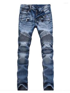 Jeans masculin homme occasionnel biker denim extensible solide régulier masculin pantalon de rue masculine pantalon de jeunesse vintage grande taille
