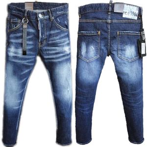 Herenjeans Heren Jeans Hole Heren skinny Biker distressed Jeans D2 DSQ ICON GG designer slanke jeans Rechte denim broek broek motorfiets man Scheurende jean luxe