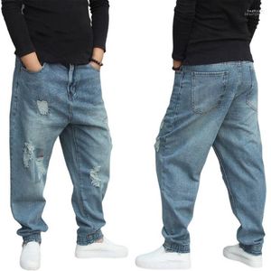 Heren jeans mannen los radijs plus size broek taps toelopende harembroek flodderig meer stylesmen's hitte22