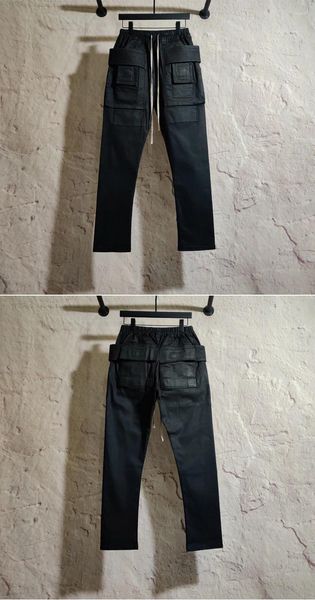 Jeans pour hommes Hommes Huile Cire Denim Classique Gothique Hommes Enduit Été Droite Hip Hop Femmes Pantalon Solide Taille XL