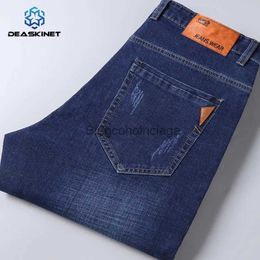 Herren Jeans Herren Herbst Große Größe Business Casual Jeans Frühling Mode Lose Stretch Gerade Hosen Hohe Qualität Marke Jeans Hosen MenL231003