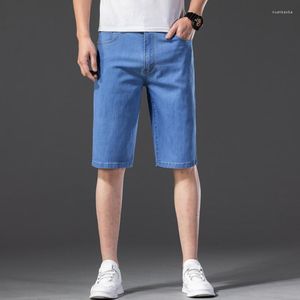 Jeans para hombres Classic Men's Relepted Fit Five Pocket Jean Short 2023 Summer Fino Estilo de moda Falta de mezclilla Plus Tamaño 42