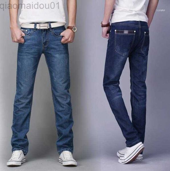 Jeans pour hommes Jeans pour hommes 2021 Plus Size Offre spéciale Fermeture éclair limitée Homme au nom d'un pantalon droit en taille fine Four Pants1 L230725