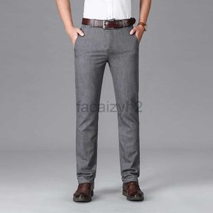 Heren jeans heren jeans zomer dunne licht grijze jeans heren recht losse lente/zomer elastische denim broek plus size broek plus size broek