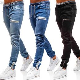 Heren Jeans Heren Jeans VICABO Mode 2021 Sexy Casual Voor Mannen Zwart Blauw Gat Heren Broek Met Zak Ropa De Hombre #w1 L230725