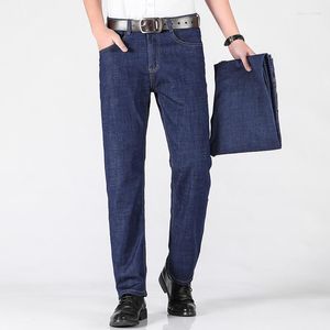 Jeans pour hommes Hommes Hommes Business Slim Fit Droit Baggy Pantalon pour pantalon décontracté Jean Homme Style classique Lâche 40