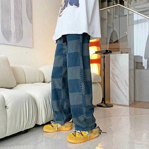 Heren jeans heren plus size broek heren jeans vol gestempelde brief afdrukken dames hiphop mode casual broek m99s85 t230428