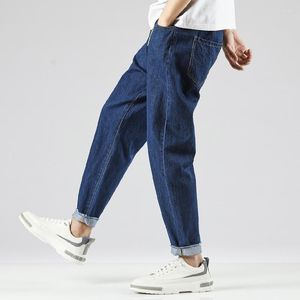 Jeans pour hommes Hommes Imprimer Droit Lâche Mens Rétro High Street Style Oversize Pantalons décontractés Harajuku Lavé Hip Hop Denim Pantalon Jean