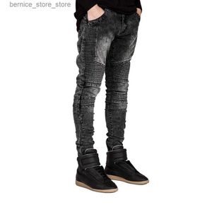 Herenjeans Skinny jeans voor heren Bikerjeans Strech-jeans voor heren Y2101 Q231212