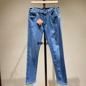 Jeans masculin Spring and Summer Loro Blue Cotton Slim Pantalon Pantalon