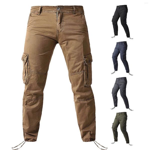 Jeans para hombres Hombres Cremallera a rayas Denim Monos Vintage Lavado Hip Hop Pantalones de trabajo Pantalones Espuma H Jean Corte Corte recto