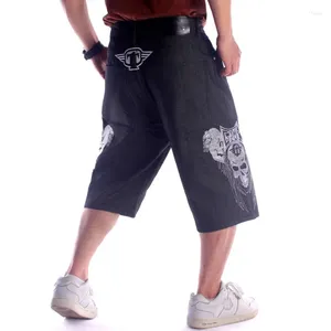 Jeans masculin short d'été masculin en denim Baggy hop hop pantalon slim slim longueur élastique hombre décontractée vêtements masculins plus taille