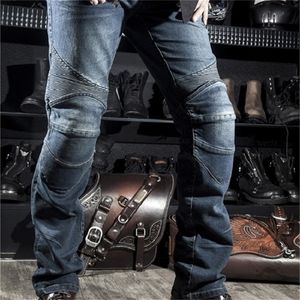 Jeans pour hommes Hommes noir Biker Jeans moto Denim pantalon homme Stretch Original pantalon tout-terrain pantalon Protection vêtements 4xl grande taille 231109