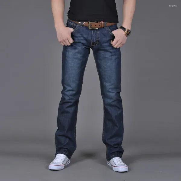 Jeans para hombres Hombres Casual Otoño Denim Algodón Hip Hop Trabajo suelto Pantalones largos Pantalones Pantalones ligeros Senderismo Pantalones Trajes