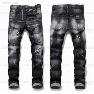 Jeans pour hommes Mens Cool Rips Stretch Designer Jeans Distressed Ripped Biker Slim Fit Washed Motorcycle Denim Men s Hip Hop Fashion Man Pants 20213e3j