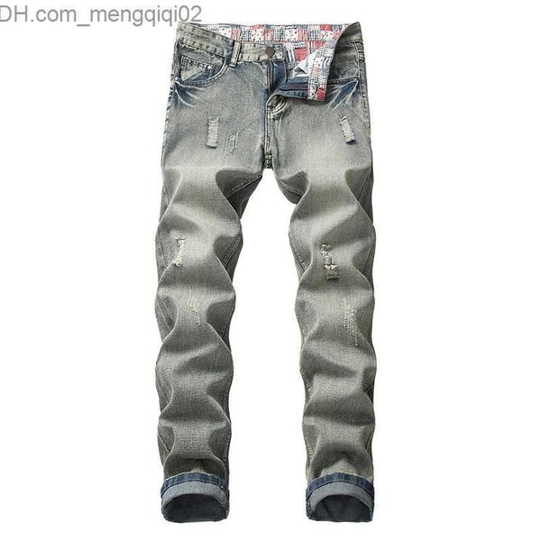 Jeans pour hommes Pantalons de jogging en denim pour hommes Jeans en détresse Grande taille Cool Boys Designer Ripped Fashion Z230707