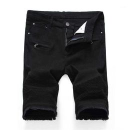 Jeans masculin jeans jeans mens jeans jeans denim shorts masculin stret slim fit court concepteur coton coton décontracté jean noir de genou