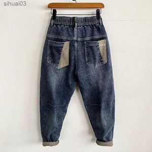 Jeans masculin jeans jeans large jambes masculines jeans pantalon élastique 2024 mode régulier de mode d'automne y2k rétro kpopl2403