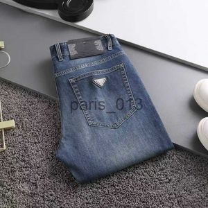 Herenjeans Heren losse jeans designer broek business casual lange vergulde knop man joggingbroek baggy jeans voor heren x0911
