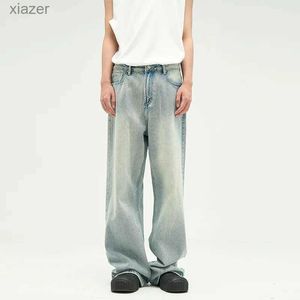 Heren jeans heren oversized groene gewassen broek 90s vintage y2k brede broek hiphop broek casual werk kleding wx