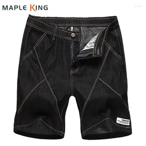 Pantalones vaqueros para hombre, pantalones Cargo cortos para hombre, moda coreana 2023, cordón elástico sólido, Demin Homme Luxe, Bermudas de verano Masculina