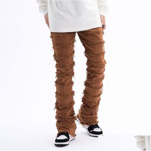 Jeans pour hommes Hommes Skinny Fashion Jean Slim Casual Denim Pantalons Femmes Drop Delivery Vêtements Vêtements Dhasd