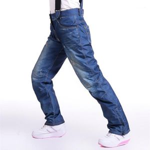 Hommes Jeans Hommes Snowboard Pantalon Bretelles Denim Ski Skate Snow Board Imperméable Coupe-Vent Chaud Skiing289O