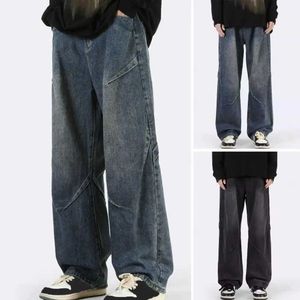 Jeans masculin jeans à jambe droite jeans pour hommes