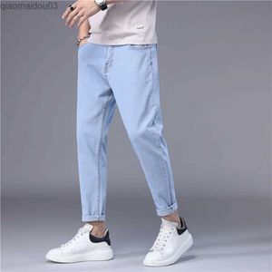 Jeans masculins pour hommes de rue des vêtements de couleur solide de couleur solide de couleur solide
