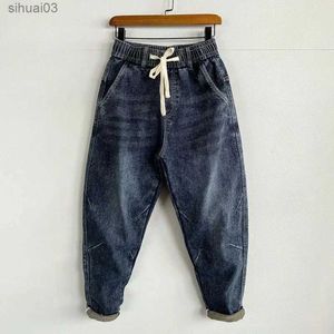 Jeans masculins pour hommes en jean stretch pantalon recadré les jeans masculins jeans extensible du denim 90