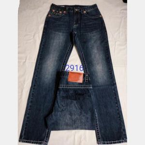 Heren Jeans Heren True Jeans24ss Designer Lange Broek Heren Grove Lijn Super Religie Jeans Kleding Man Casual Potlood Blauw Zwart Denim Broek