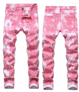 Jeans pour hommes Pantalon de camouflage multi-poches Pantalon extensible coloré imprimé serpent Punk Taille 28-42