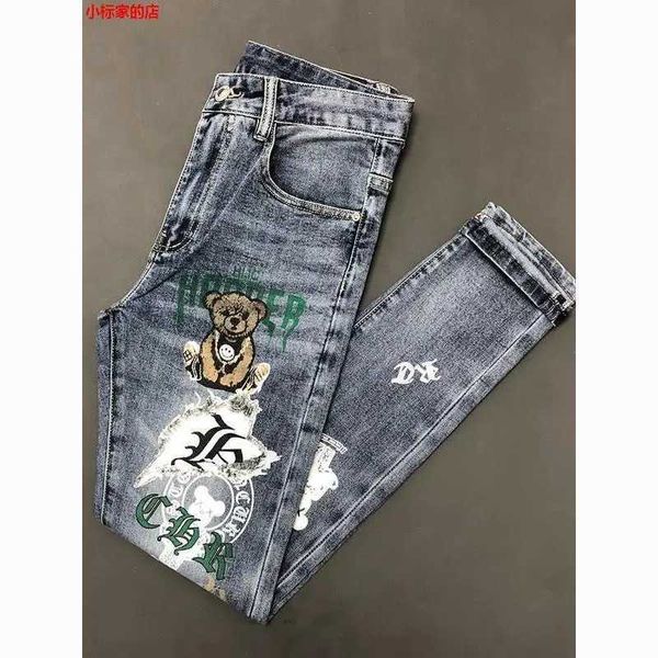 Jeans masculin Nouveau jean en denim slim slim