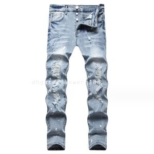 Jeans masculins Nouveaux jeans transfrontaliers print