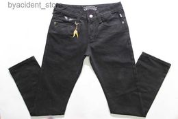 Jeans para hombres Nueva moda Robin Jeans largos y rectos Jeans de motociclista de marca famosa para hombre Jeans de diseñador Robin para hombre Jeans rasgados para hombres de talla grande 3042 L240313