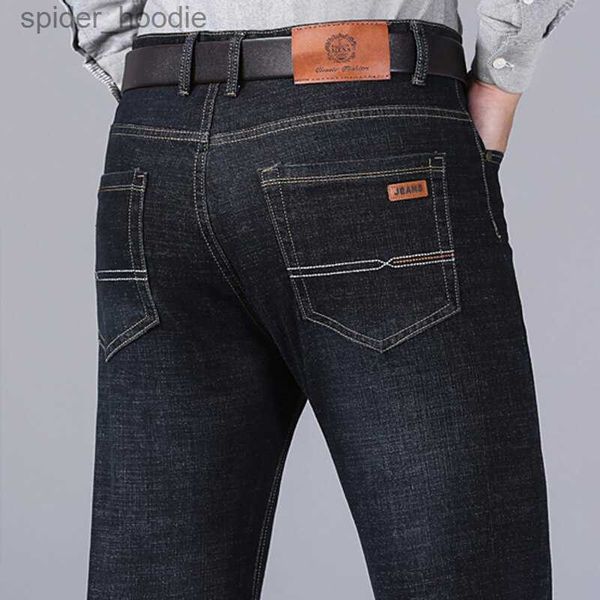 Jeans para hombres Nuevos hombres Jeans clásicos Jean Homme Pantalones Hombre Hombres Mannen Soft Black Biker Masculino Denim Overoles Pantalones para hombre Tamaño 32-38 L230921