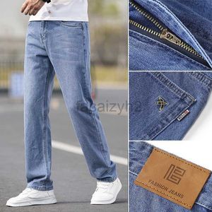 Jeans masculins Nouveaux jeans masculins minces minces minces slim fit slim élastique grande taille jeans de jeunesse décontractée plus pantalon de taille