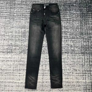 Jeans pour hommes nouveau style tenue décontracté pour hommes jeans à boutons serrés blancs J240328