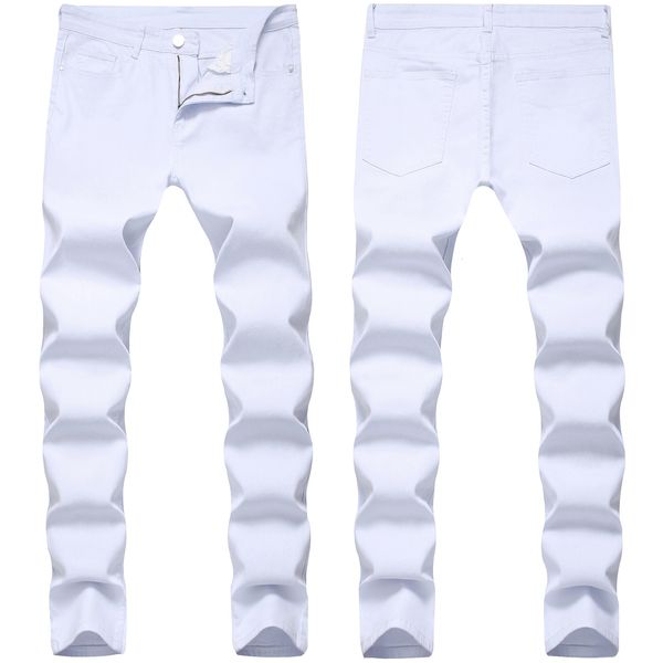 Jeans pour hommes Nouveau Style Blanc Slim Fit Hot Fashion Stretch Casual Skinny Hommes Crayon Pantalon Coton Denim Pantalon Mâle 28-40 230926