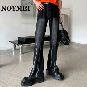 Pantalones vaqueros para hombre NOYMEI American Retro Spring Flared Pants High Street Vibe Style Straight Black Pantalones masculinos de moda WA1513