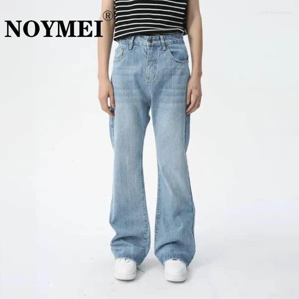 Jeans masculin Noymei Boot-Cut Jean Light Color lavé 2024 Spring Denim Pant tout-match All-Match Fit Male Swegers American Style WA4287